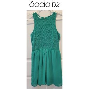 Socialite Green Summer Dress